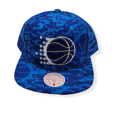 Mitchell & Ness Orlando Magic Team Digi Camo Blue Adjustable Snapback Hat Cap • $36.99
