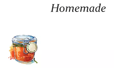 £3.99 • Buy 100 Homemade Preserves Chutney Stickers Jam Pot Jar Labels Space For Own Writing