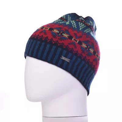 100% Merino Wool Traditional Fair Isle Knitted Winter Beanie Hat SALE! • £16.99