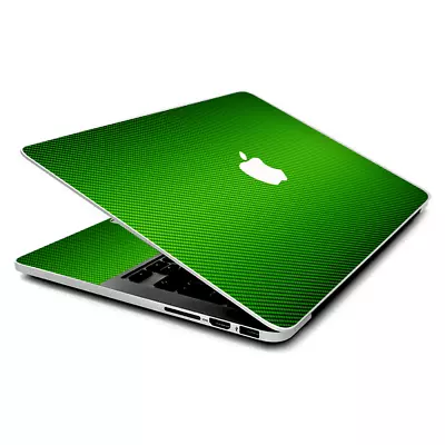 Skin Wrap For MacBook Pro 15 Inch Retina Lime Green Carbon Fiber Look • $16.98