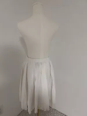 Vintage Wildfire White Fringe Circle Skirt Size S • $25
