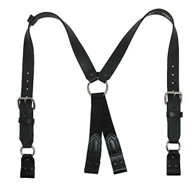 $133.22 • Buy Boston Leather Leather Loop End Fireman Work Suspenders 