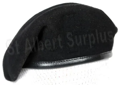 Army Beret -  Size 7 1/2  - Black 1952 - Genuine Korea & Vietnam War - 92abl19 • $25