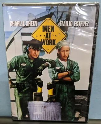   Men At Work DVD -Charlie Sheen -Emilio Estevez -Comedy NEW FACTORY SEALED • $6.50