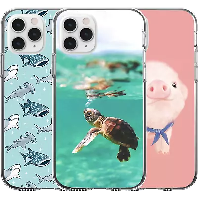 $16.95 • Buy Silicone Cover Case Cute Animal Pattern Turtle Swim Piget Shark Baby Cute Art