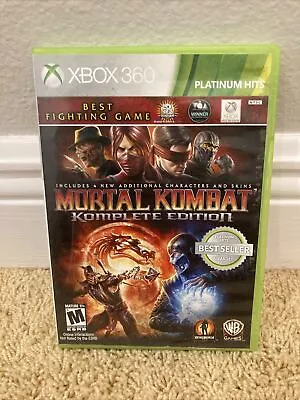 Mortal Kombat -- Komplete Edition (Microsoft Xbox 360 2012) CIB • $25