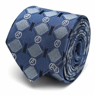 Marvel Avengers Argyle Blue Mens Tie Officially Licensed • $29.99