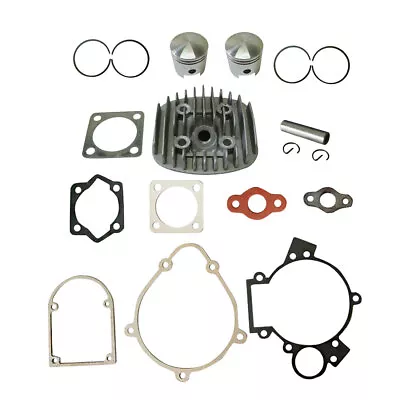 Cylinder Head&2xPiston&Gasket Set For 66cc 80cc 2 Stroke Engine Motorized Bike • $21.99