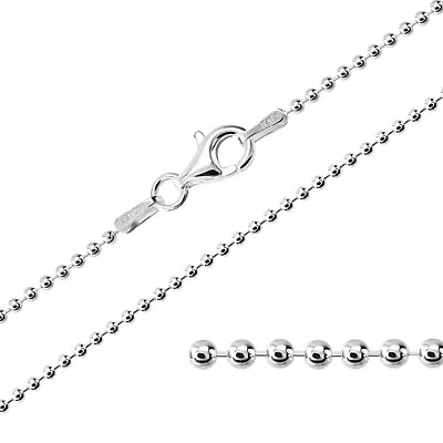 925 Sterling Silver Chain Necklace BALL BOX BELCHER CURB ROPE All Sizes • £12.99