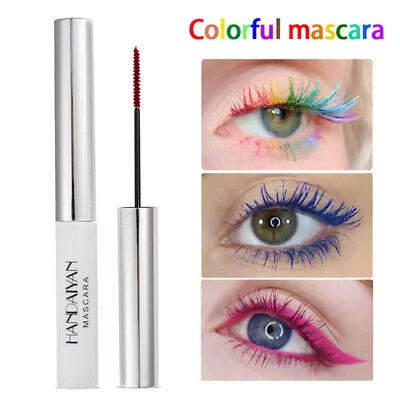 Colour Mascara Waterproof Fast Dry Eyelashes Curling Lengthening Makeup Eye Lash • £2.81