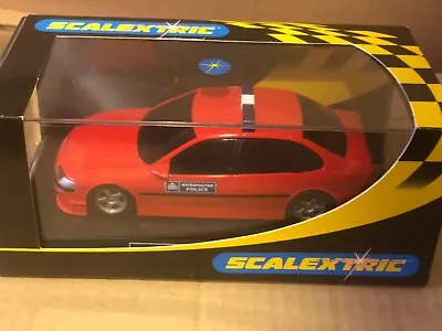 £49.99 • Buy M/b SCALEXTRIC VAUXHALL VECTRA POLICE CAR RED   Ref C2467