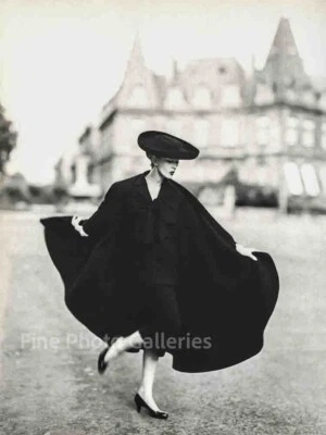 1955 Vintage RICHARD AVEDON Paris Female Fashion DOVIMA Duotone Photo Art 16x20 • $236.24