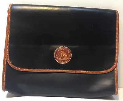 ^ Vintage Francois Marot Paris Black  Leather Purse/Clutch Handbag -----(48) • $34.12