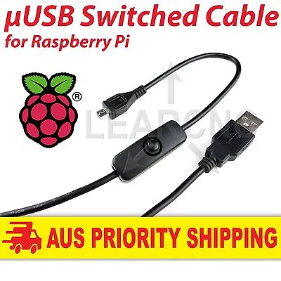 $9.95 • Buy Raspberry Pi USB Power Cable With Switch For Raspberry Pi 3 / 2 / B / B+ / A