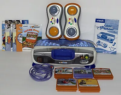 $46.73 • Buy Vtech V.Smile V-Motion Active Learning System W/ 5 Games & 2 Controllers Works
