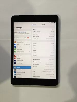 AU Seller ONE APPLE Black IPad Mini 2 16GB WiFi + Cellular  Battery Health 97% • $110