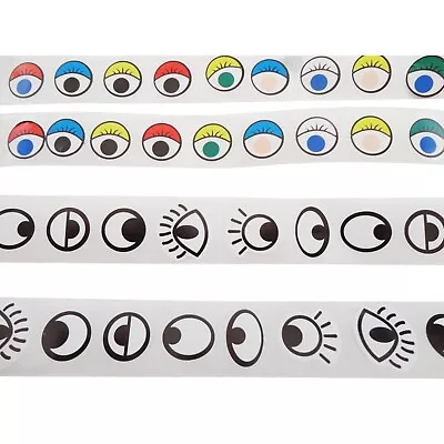 Self Adhesive Eye Stickers Peel & Stick - 12mm Eyes Colour Choice - Arts & Craft • £2.75