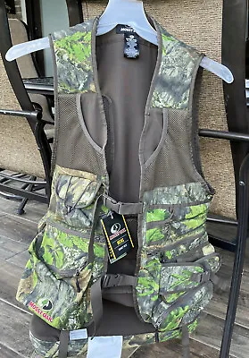 Mossy Oak Obsession Mens Camo Turkey Hunting Vest W/Seat Cushion - M/LG - NEW! • $59.99