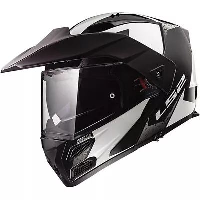 $179.95 • Buy NEW LS2 Metro V3 Flip-Up Modular Helmet Sub Glossy White/Black XLarge XLG XL