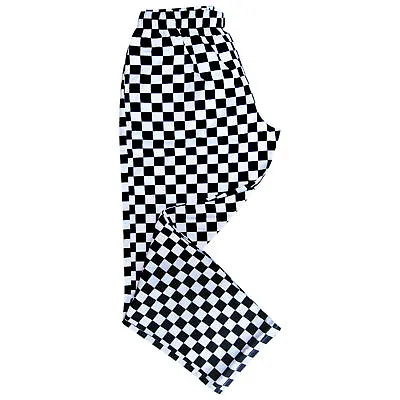 Chefs Trousers / Chef Pants Uniforms Trouser  White - Black - Harlequin - Chess • £17.09