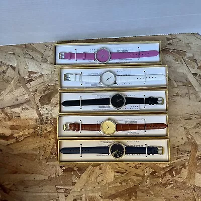 Manhattan By Croton Ladies Quartz Watch Set Of 5 • $19.95