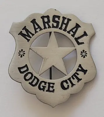 Collectable Western Marshal Dodge City 2  Badge - Replica Old West Badge • $11.65