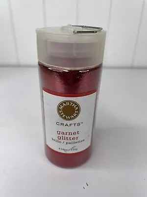 Martha Stewart Crafts Glitter Garnet Glitter 4.58 Oz Bottle NEW Sealed • $14