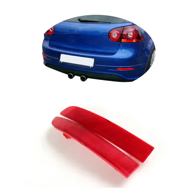 Rear Bumper Tail Red Reflectors Cover Trim Fit For VW Golf 5 MK5 R32 06-09 • $15.96