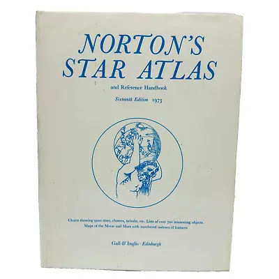 Norton's Star Atlas By Arthur P Norton Hardcover Book 16th Edition Vintage 1973 • $16.16