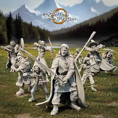 The Fighting Fellowship 28mm - Lord Of The Rings Style Miniatures - 9 Figures • £14.99