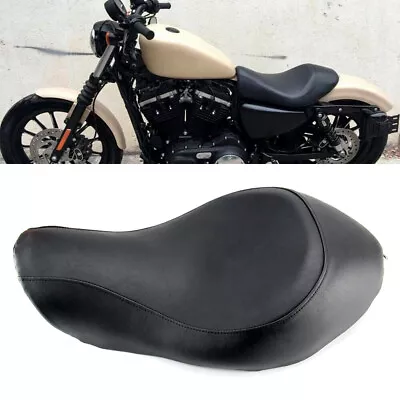 Motorcycle Wide Low-Pro Solo Seat For Harley Sportster XL883 1200 N 48 2005-2013 • $77.97