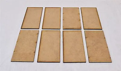 50mm X 100mm MDF Miniature Bases X 8 By WWS – Model Figures Wargames • £4.99