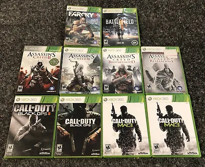 $24.99 • Buy LOT OF 10 XBOX 360 EMPTY GAME CASES & GUIDES: Call Of Duty, Assassin’s Creed…