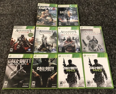 $24.99 • Buy LOT OF 10 XBOX 360 EMPTY GAME CASES & GUIDES: Call Of Duty, Assassin’s Creed…