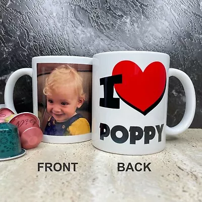 Photo Mug Personalised Gift - Happy Birthday Gift For Him Printed With Own Title • $25
