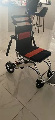 Folding Wheelchairs Travel Wheelchair Handbrake Ultra-Light Wheelchair Portable • $250