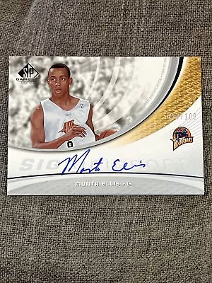 Monta Ellis 2005-06 SP Game Used Edition Significance Auto Autograph /100 RARE • $9