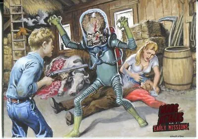 Mars Attacks Invasion Early Missions Chase Card #5 • £2.49