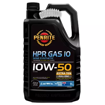 Penrite HPR Gas 10 Semi Synthetic 10W-50 5L - HPRG10005 • $69.99