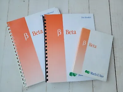 Math U See Beta DVD Teacher Manual And Test Booklet - Homeschool Mathematics • $19.99