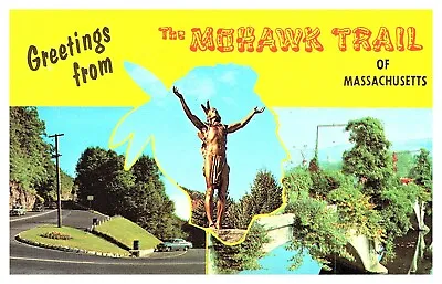 1968 Greetings From The Mohawk Trail Of Massachusetts Multiview Vtg Postcard F8 • $5.95