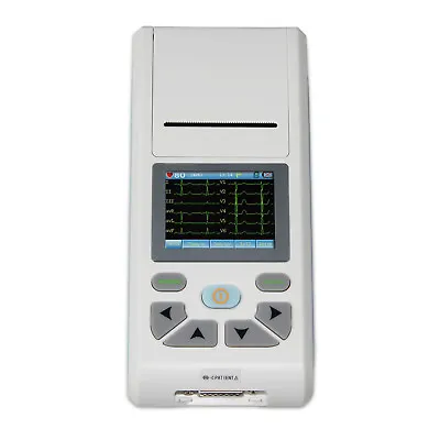 TOUCH SCREEN Portable Handheld ECG90A Electrocardiograph ECG Machine10-leads • £266