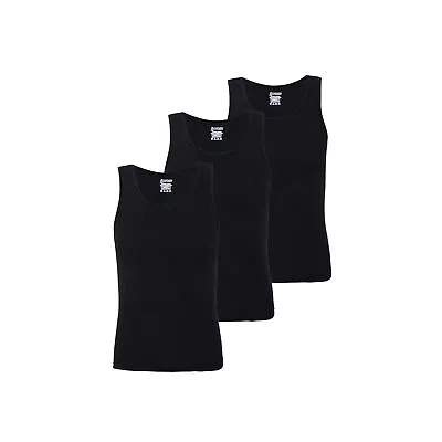 Men's Ribbed 100% Fine Cotton Fitted Slim Fit Athletic Gym Muscle Tank Top Vest  • £18.99