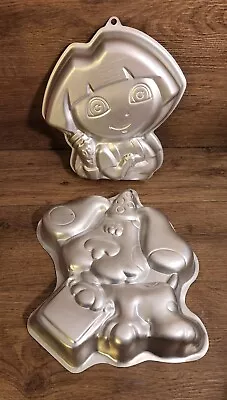 $23 • Buy BLUE'S CLUES Puppy Dog Wilton Metal Cake Pan 1999 VTG, & Dora 2012 Wilton Cake