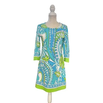 Barbara Gerwit Multicolor Woman’s Sz MD Resortwear Patterned Tunic Dress • $29.99