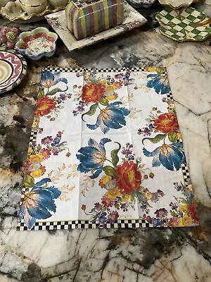 MacKenzie-Childs WHITE FLOWER MARKET Guest 1 Napkin For Decoupage. • $3