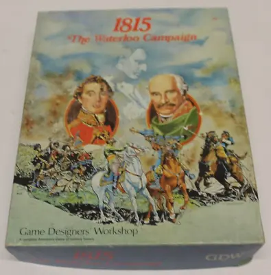 1815: The Waterloo Campaign Board Game 1982 2nd Edition Unpunched Damp Damage • £50