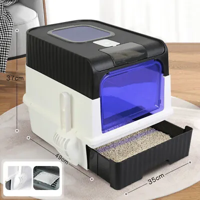 XLarge Cat Litter Box Deodorize Large Cat Pan Drawer Self Cleaning Litter Tray • £8.95