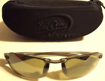 Maui Jim Sunglasses HT-805-11 25 MJ SPORT 64-15-130 Grey With Case Frames Only  • $47