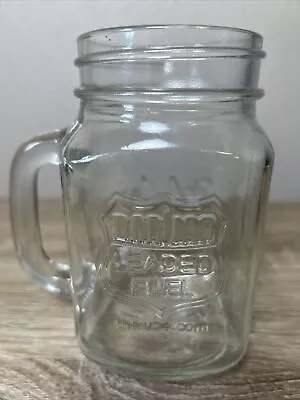 Breweriana Bar Jar Leaded Fuel The Lube Mason Jar Glass Mug 5.25” • $9.98